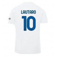 Camisa de Futebol Inter Milan Lautaro Martinez #10 Equipamento Secundário 2023-24 Manga Curta